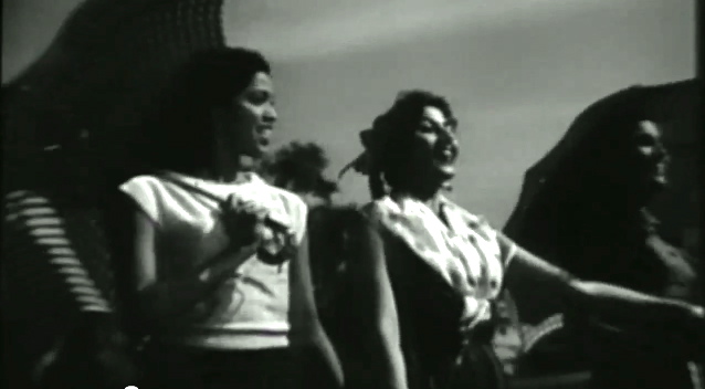 Madhubala and friends in Mr. and Mrs. 55 (1955).