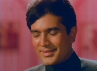 With a devastating close-up shot, Rajesh Khanna displays the full range of his eyelashes.