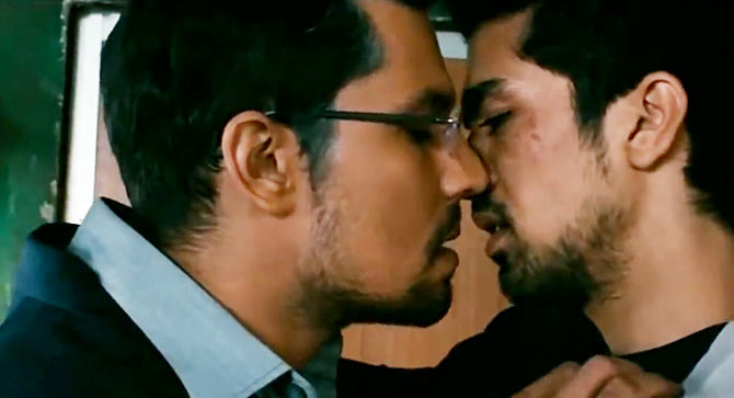 Karan Johar gay kiss Bombay Talkies