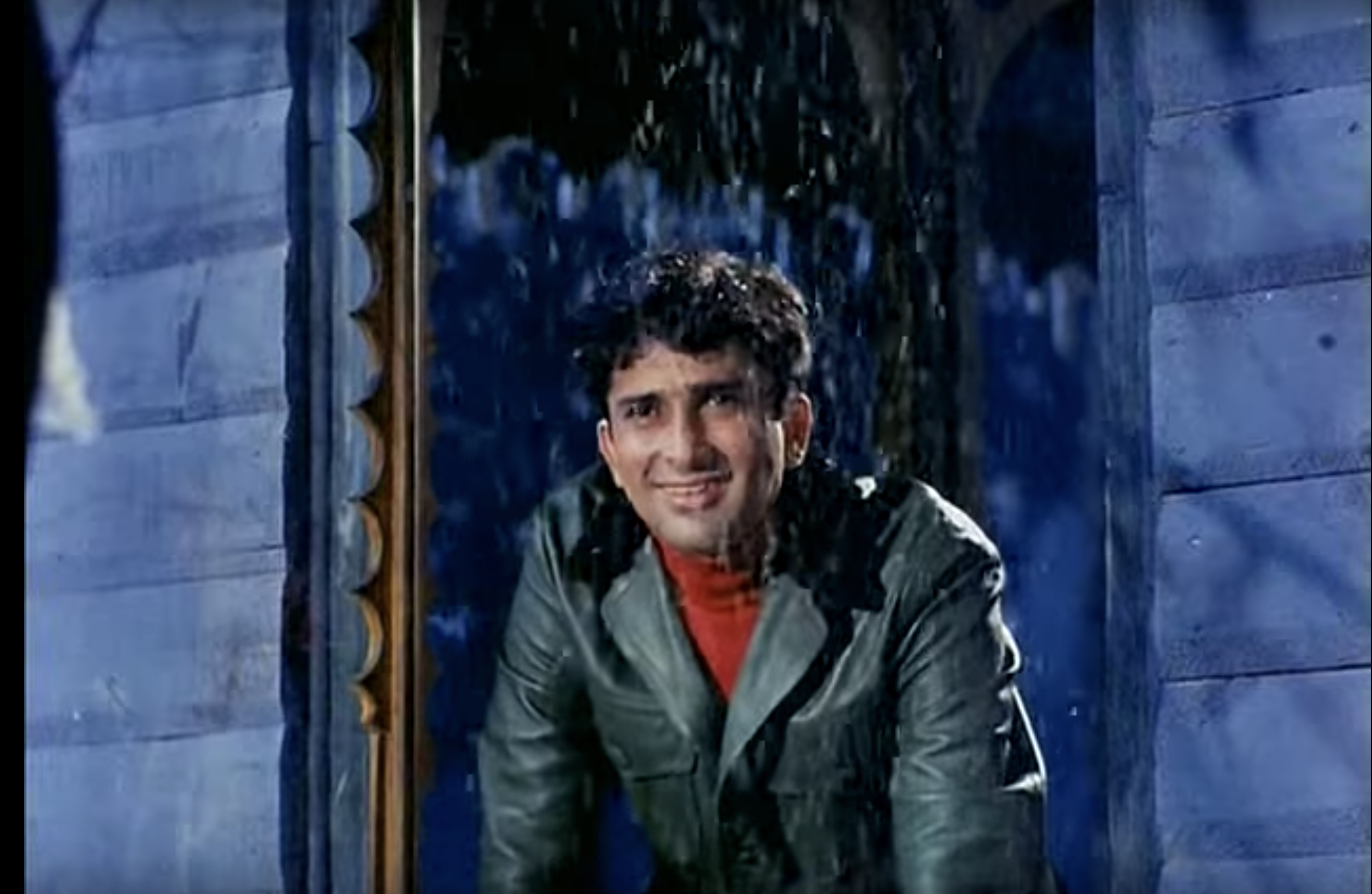 Shashi Kapoor gazes at the snowstorm in Sharmilee.png